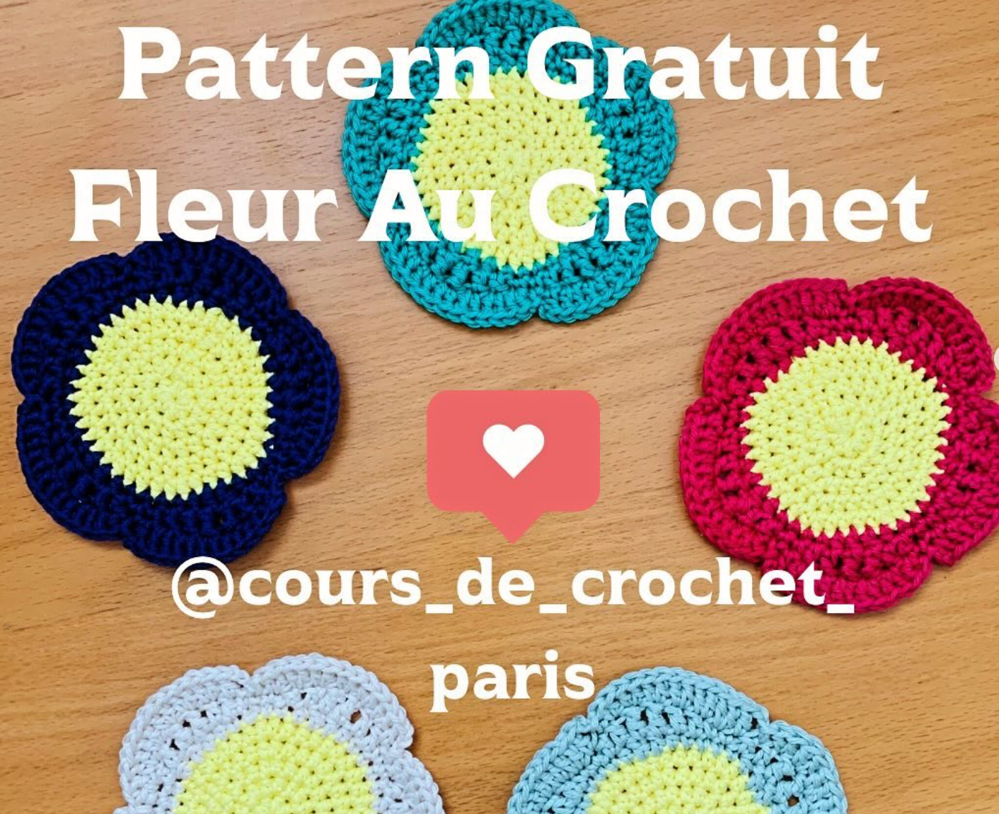 Patron Gratuit Fleur au Crochet