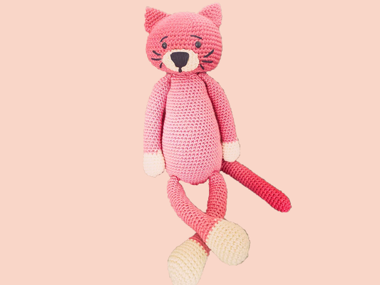 Chat Rose XXL Amigurumi 😸