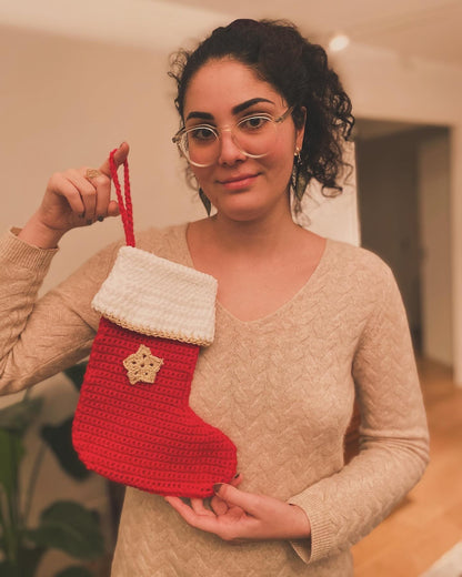 Chaussette de Noel🎅 au Crochet Déco