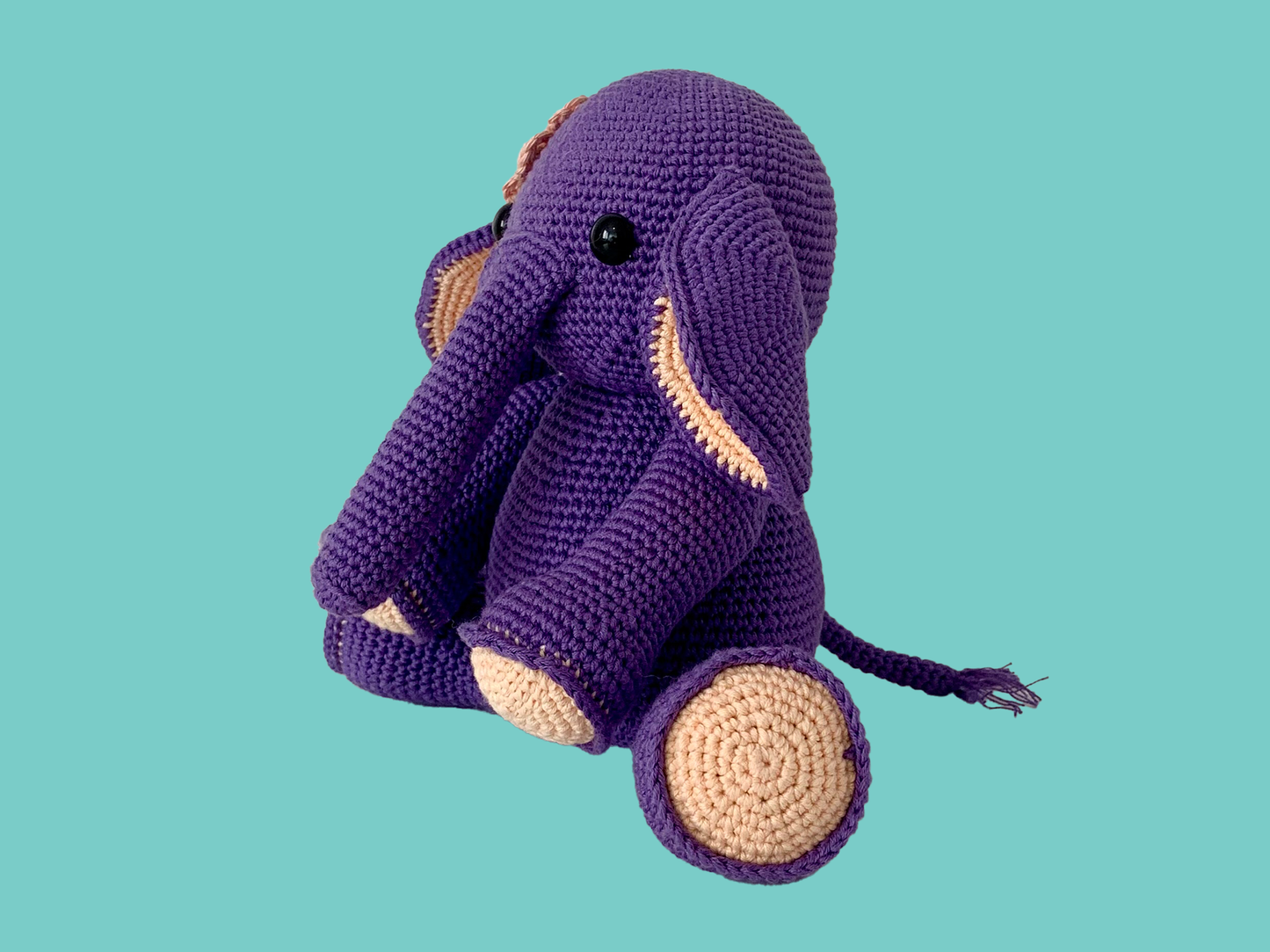 Elephant 🐘violet Amigurumi