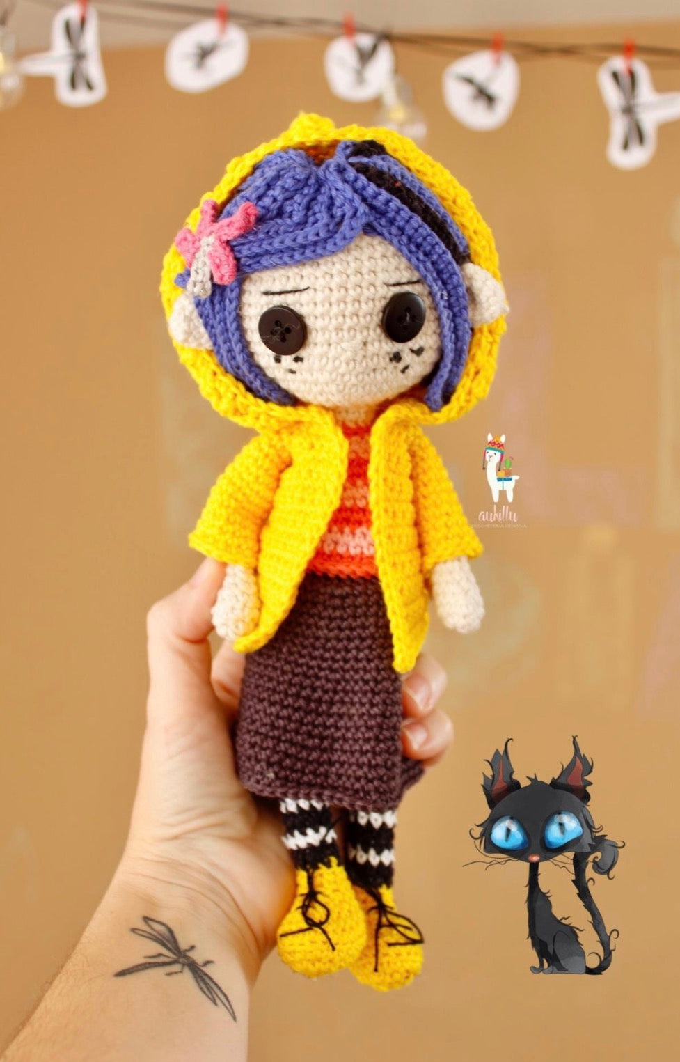 Coraline amigurumi commande spéciale