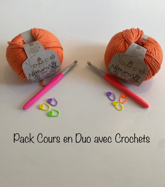 Pack Cours 2h en Duo + crochets et pelotes