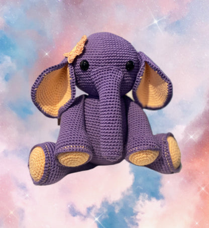 Elephant 🐘violet Amigurumi