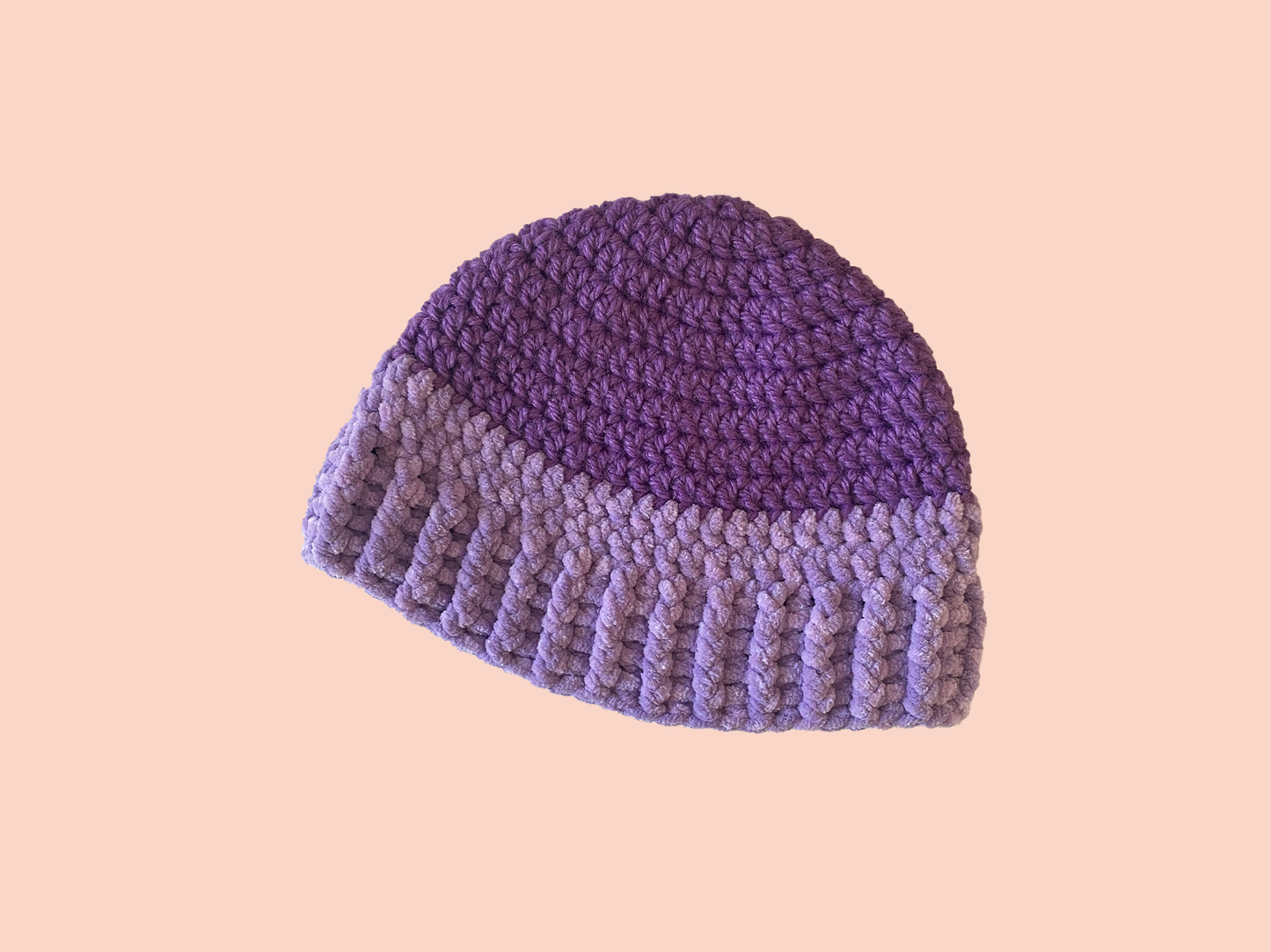 Bonnet Lilas Bi Matière